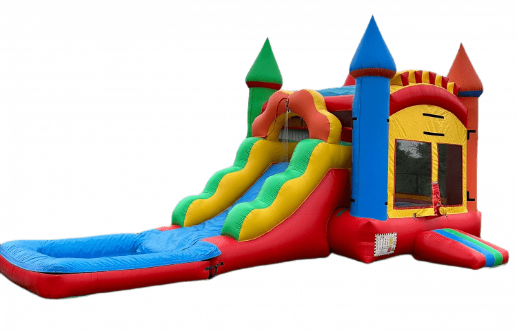 Wet/Dry Slide Bouncer with Pool